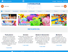 Tablet Screenshot of e-stocklots.be